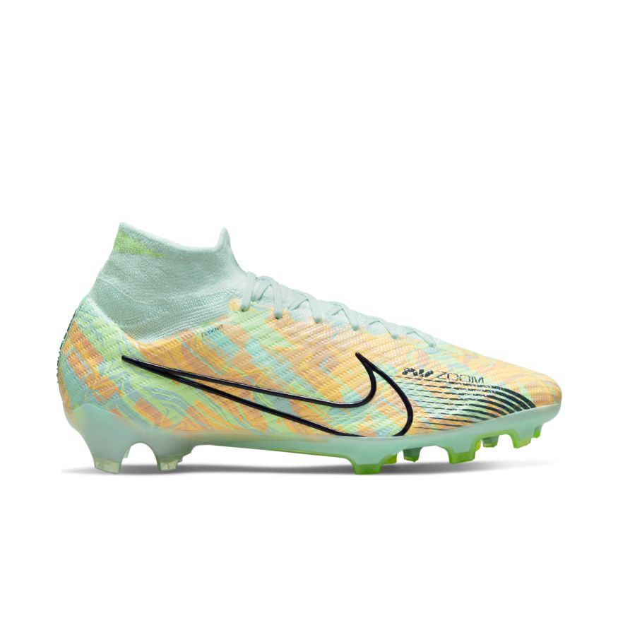 Nike Zoom Mercurial Superfly 9 Elite FG-BARELY GREEN/BLACKENED BLUE-TOTAL ORANGE product image 1, provided for visual