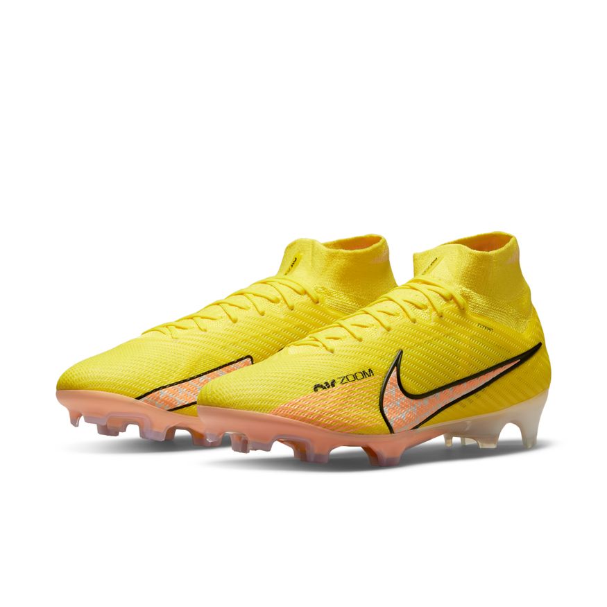 Nike Zoom Mercurial Superfly 9 Elite FG-YELLOW STRIKE/SUNSET GLOW/BARELY GRAPE product image 3, provided for visual