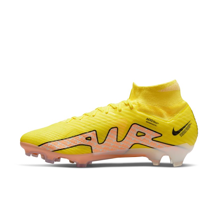 Nike Zoom Mercurial Superfly 9 Elite FG-YELLOW STRIKE/SUNSET GLOW/BARELY GRAPE product image 2, provided for visual