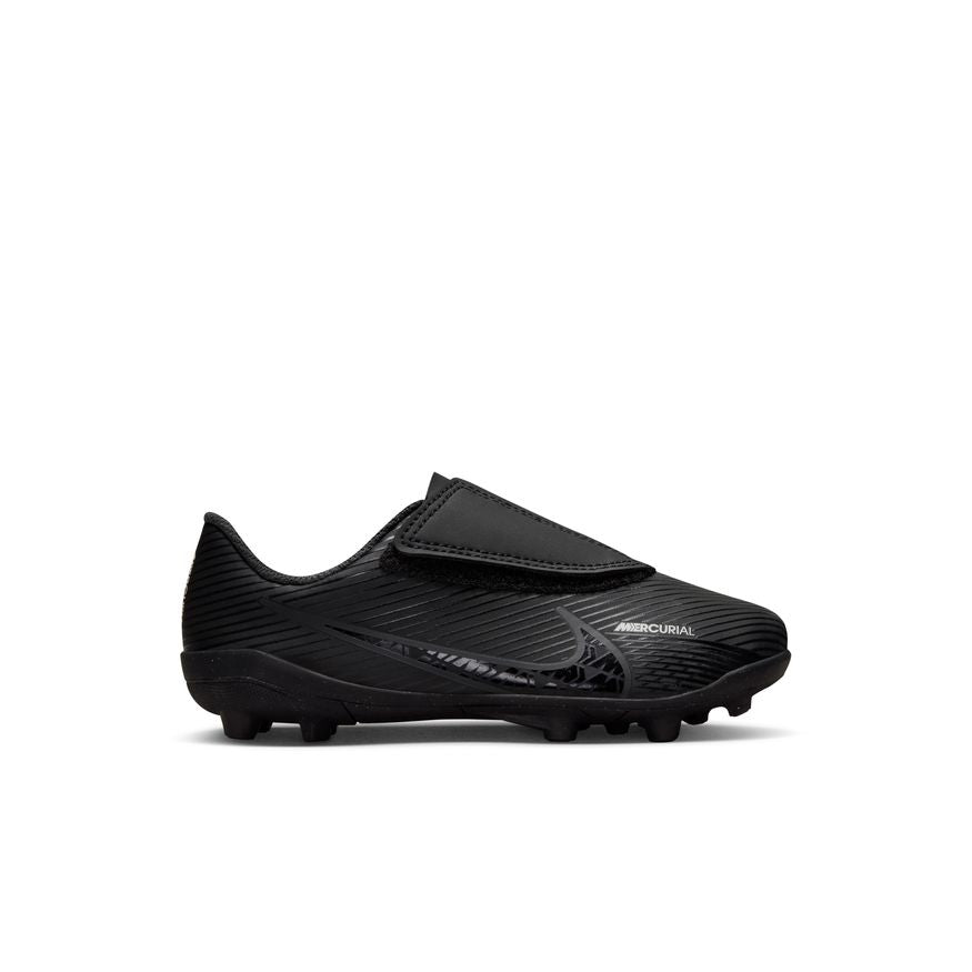 Nike Jr. Mercurial Vapor 15 Club MG-BLACK/DK SMOKE GREY-SUMMIT WHITE-VOLT product image 1, provided for visual reference and