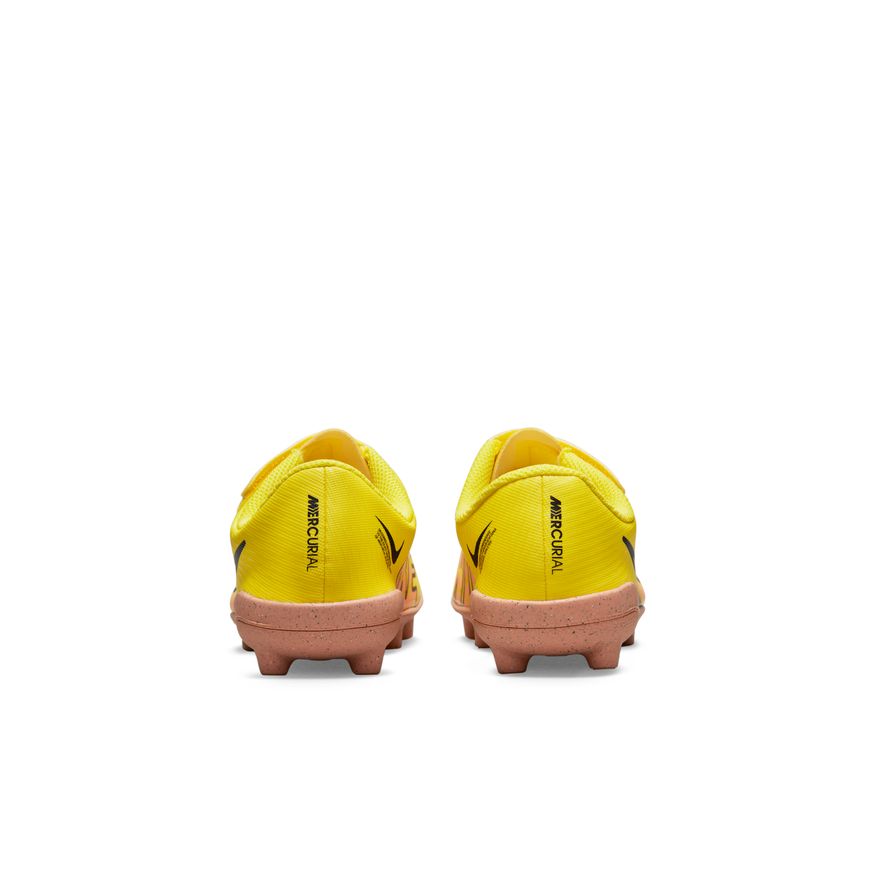 Nike Jr. Mercurial Vapor 15 Club MG-Yellow Strike/Sunset Glow product image 5, provided for visual reference and product