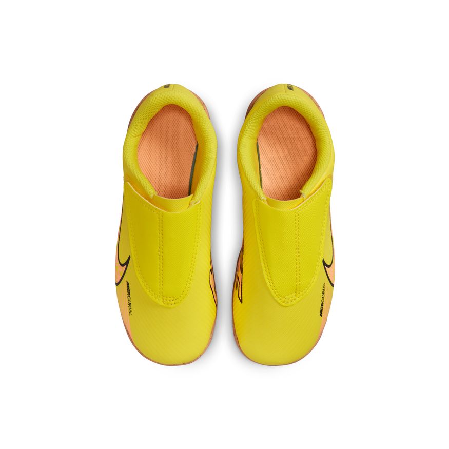 Nike Jr. Mercurial Vapor 15 Club MG-Yellow Strike/Sunset Glow product image 3, provided for visual reference and product