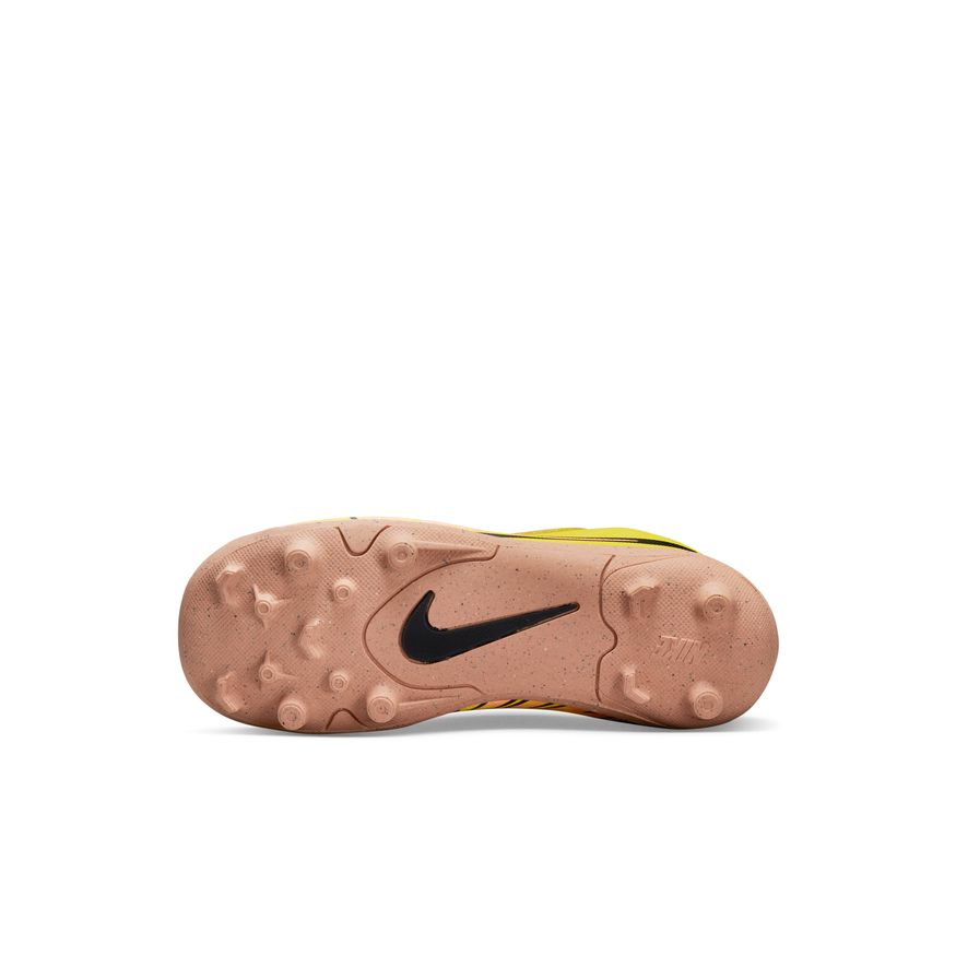 Nike Jr. Mercurial Vapor 15 Club MG-Yellow Strike/Sunset Glow product image 4, provided for visual reference and product