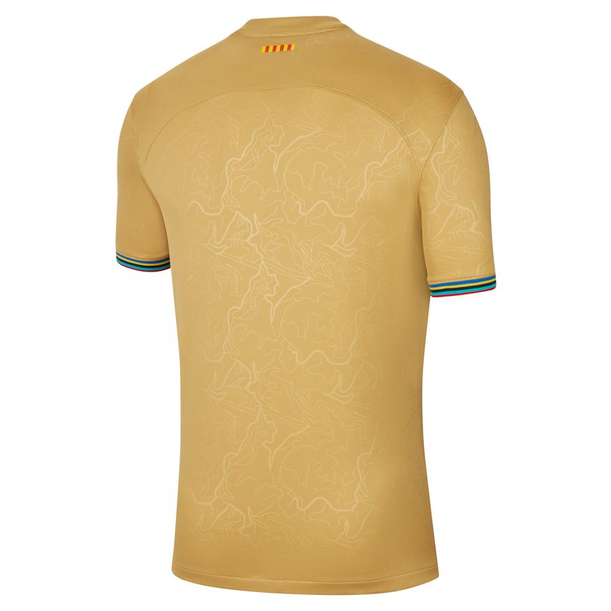 Nike Men FC Barcelona Stadium Away Dri-FIT Soccer Jersey 2022/23 product image 2, provided for visual reference and product