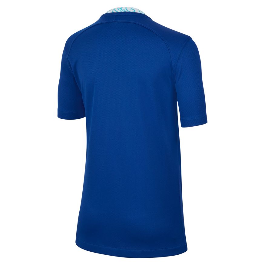 Nike Youth Chelsea FC Stadium Home Dri-FIT Soccer Jersey 2022/23 product image 2, provided for visual reference and product