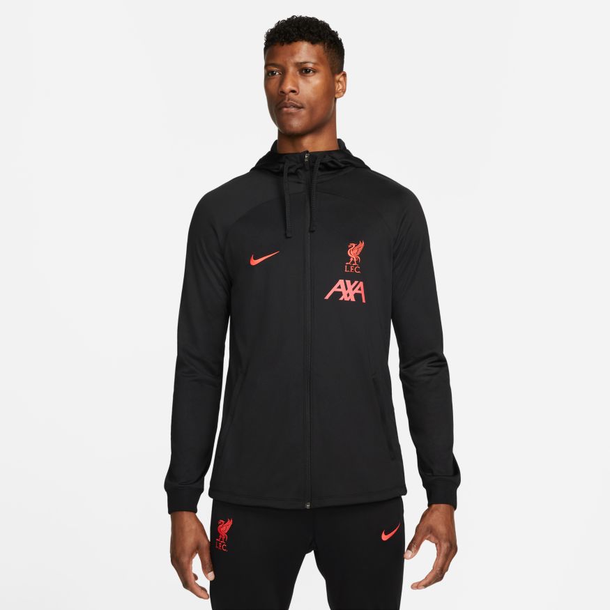 Nike Men Liverpool FC Strike Dri-FIT Soccer Track Jacket-Black product image 1, provided for visual reference and product