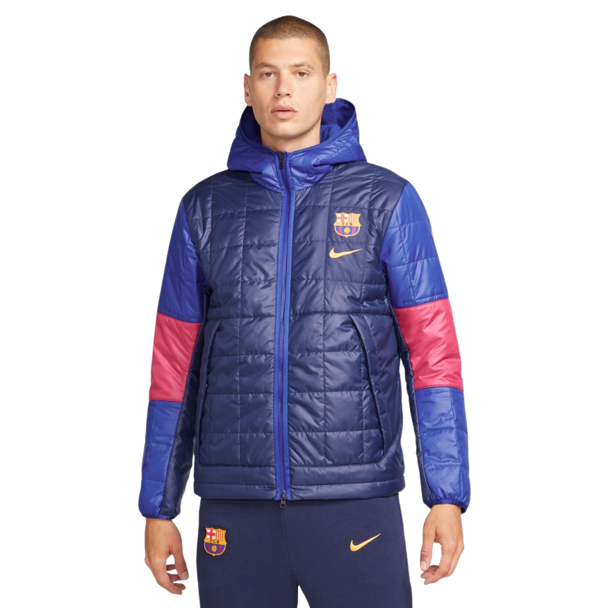 FC Barcelona Synthetic-Fill Men Fleece Jacket product image 1, provided for visual reference and product detail review