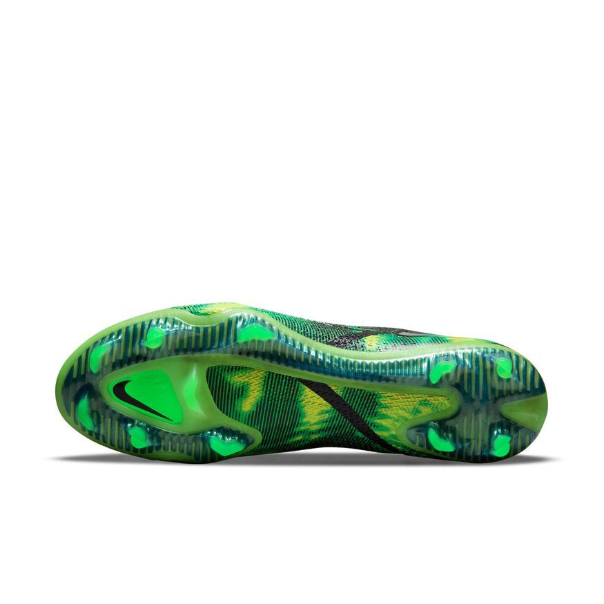 Nike Phantom GT2 Elite FG-BLACK/MTLC PLATINUM-GREEN STRIKE product image 4, provided for visual reference and product detail