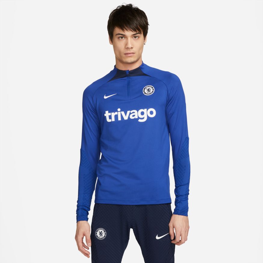 Nike Chelsea FC Strike Men Dri-FIT Soccer Drill Top product image 1, provided for visual reference and product detail review
