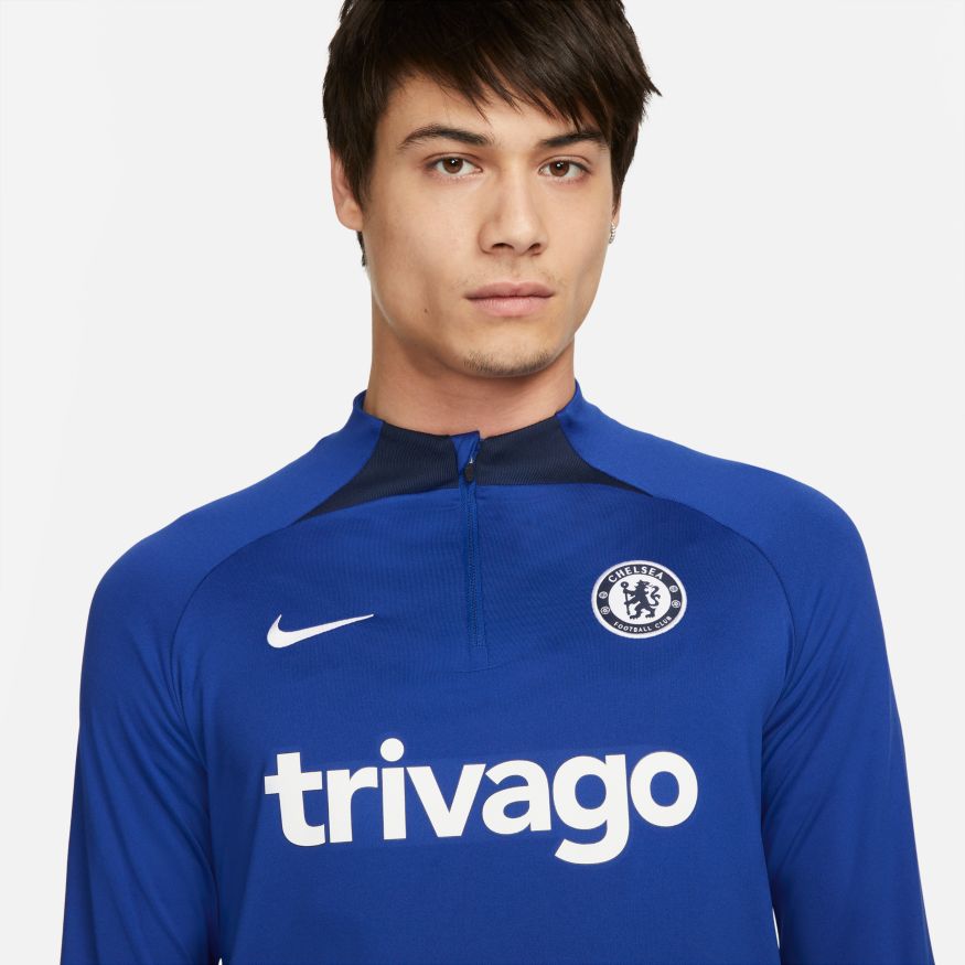 Nike Chelsea FC Strike Men Dri-FIT Soccer Drill Top product image 3, provided for visual reference and product detail review
