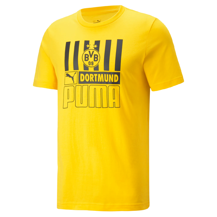 Puma Borussia Dortmund Core Graphic T-Shirt product image 1, provided for visual reference and product detail review