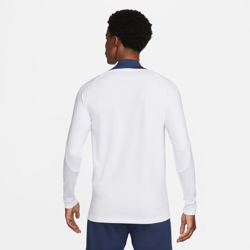 Nike Men Paris Saint-Germain Strike Fourth Dri-FIT Soccer Drill Top - White/Navy product image 2, provided for visual