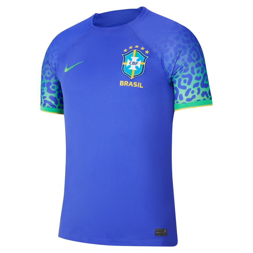 Nike Men Brazil Stadium Away Dri-FIT Soccer Jersey 2022/23 product image 1, provided for visual reference and product detail
