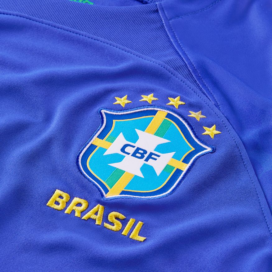 Nike Men Brazil Stadium Away Dri-FIT Soccer Jersey 2022/23 product image 3, provided for visual reference and product detail