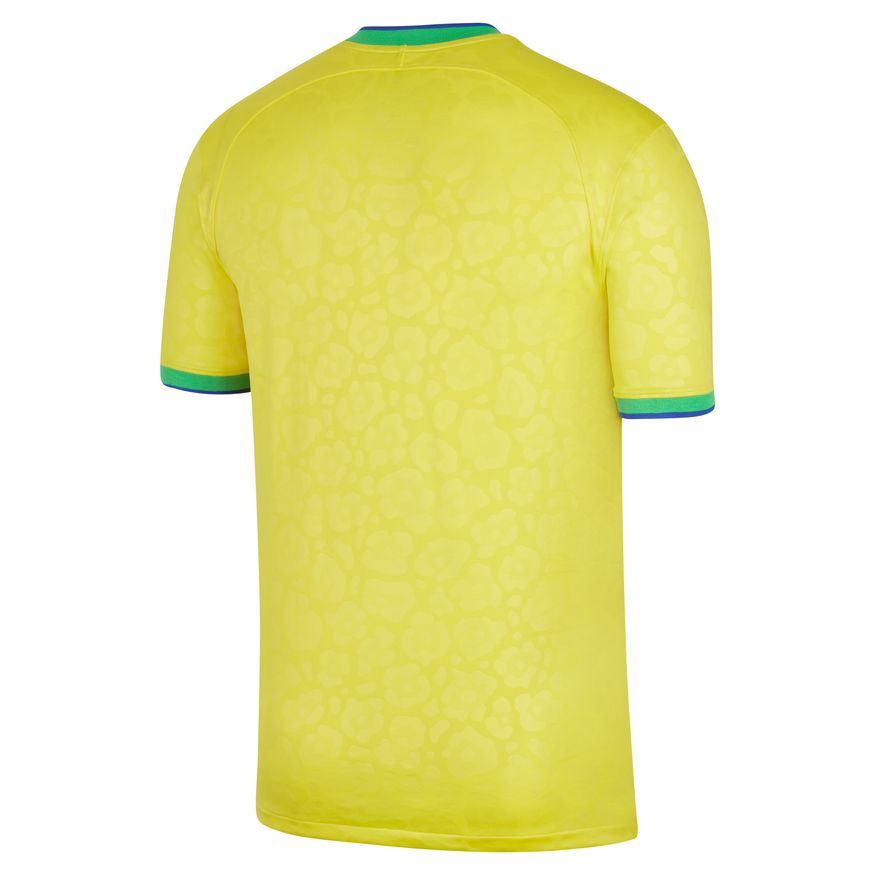 Nike Men Brazil Stadium Home Dri-FIT Soccer Jersey 2022/23 product image 2, provided for visual reference and product detail
