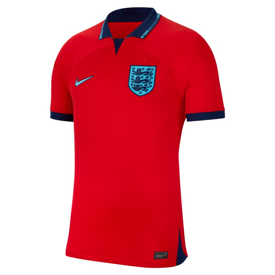 Nike Men England Stadium Away Dri-FIT Soccer Jersey 2022/23 product image 1, provided for visual reference and product