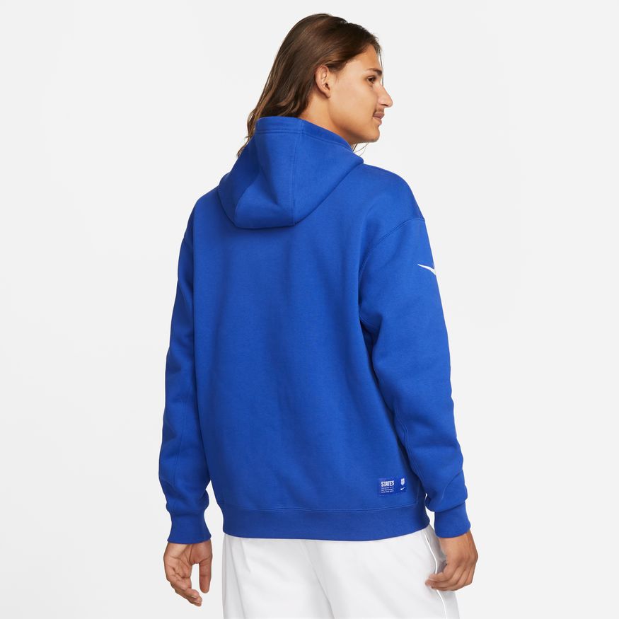 Nike U.S. Men Fleece Pullover Hoodie-Blue product image 2, provided for visual reference and product detail review
