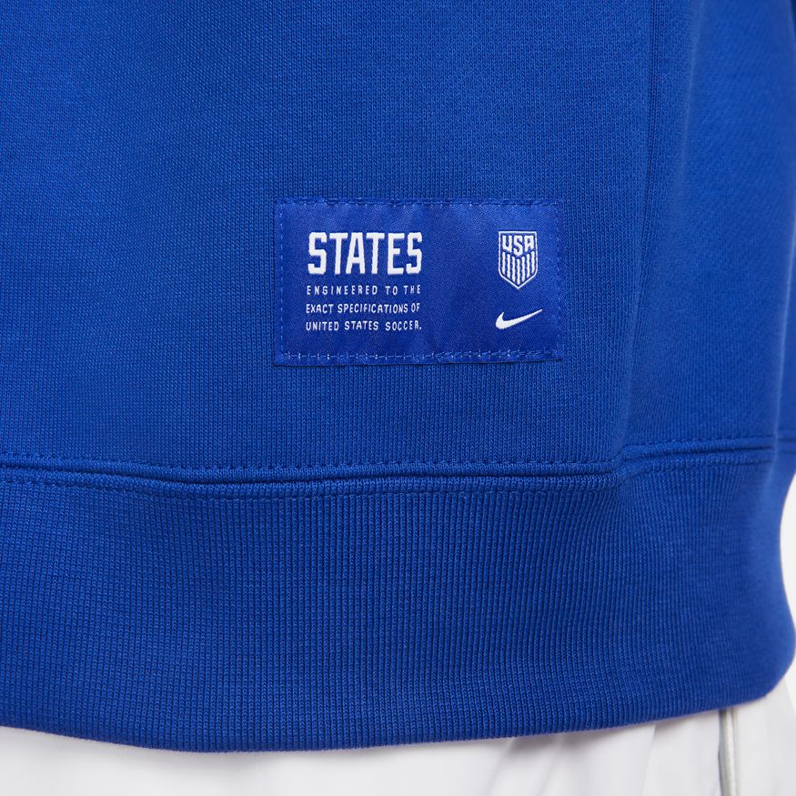 Nike U.S. Men Fleece Pullover Hoodie-Blue product image 3, provided for visual reference and product detail review