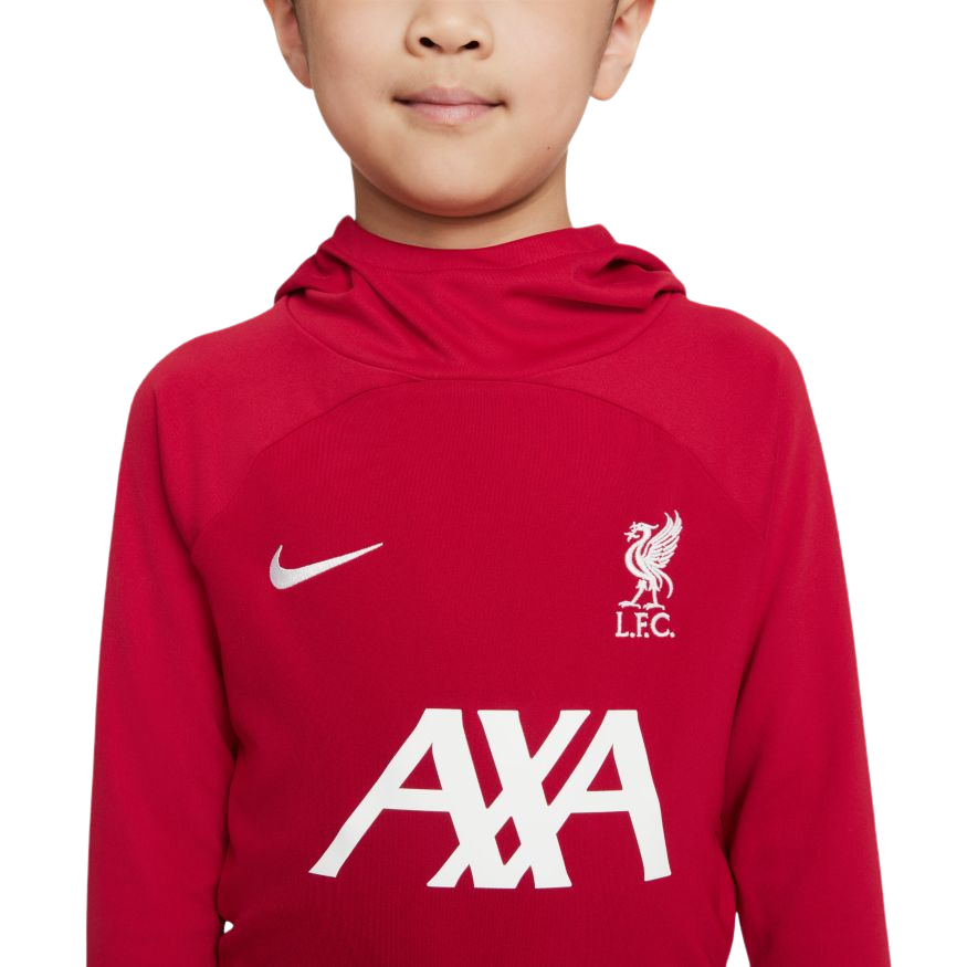 Liverpool FC Academy Pro Little Kids' Nike Dri-FIT Soccer Hoodie product image 3, provided for visual reference and product