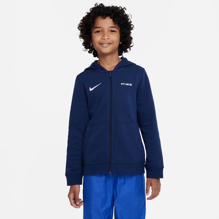 Nike France Big Kids' (Boys') Full-Zip Hoodie product image 1, provided for visual reference and product detail review
