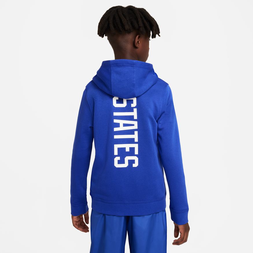 Nike U.S. Big Kids' Full-Zip Hoodie product image 2, provided for visual reference and product detail review