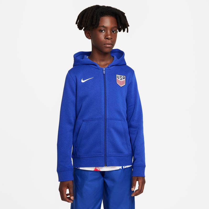 Nike U.S. Big Kids' Full-Zip Hoodie product image 1, provided for visual reference and product detail review