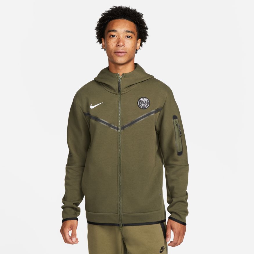 Nike Paris Saint-Germain Tech Fleece Windrunner Men Full-Zip Hoodie product image 1, provided for visual reference and