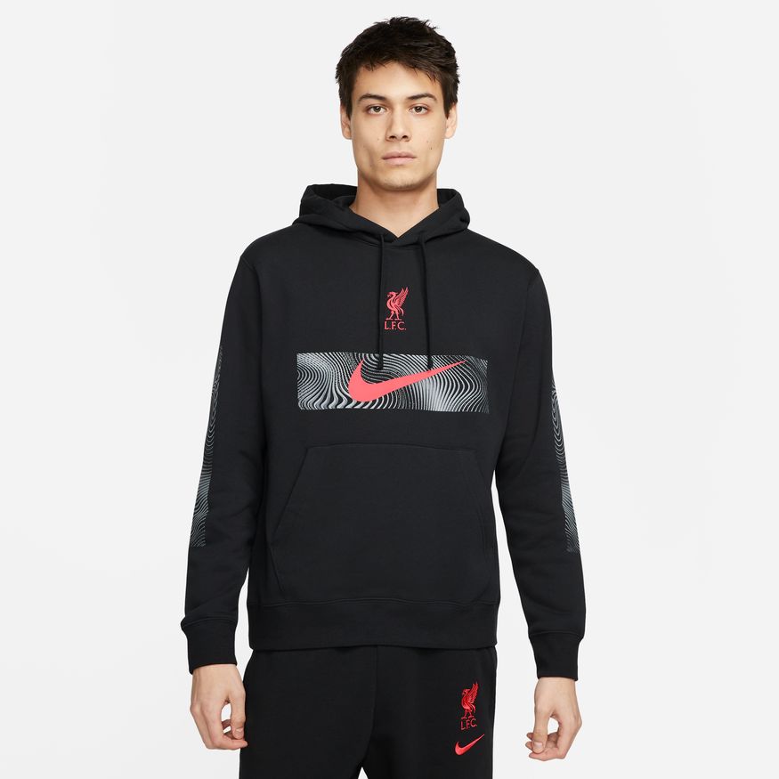 Nike Men'sLiverpool FC Away Club Fleece Pullover Hoodie product image 1, provided for visual reference and product detail