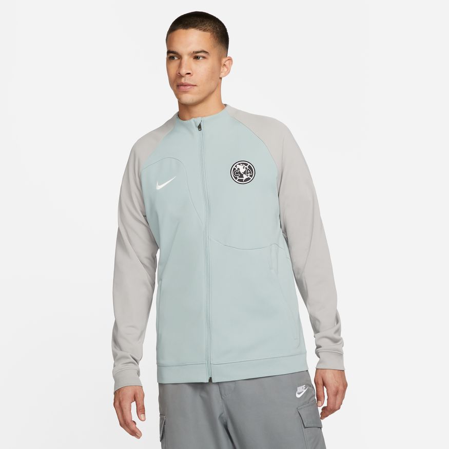 Nike Club América Academy Pro Men Full-Zip Knit Soccer Jacket product image 1, provided for visual reference and product