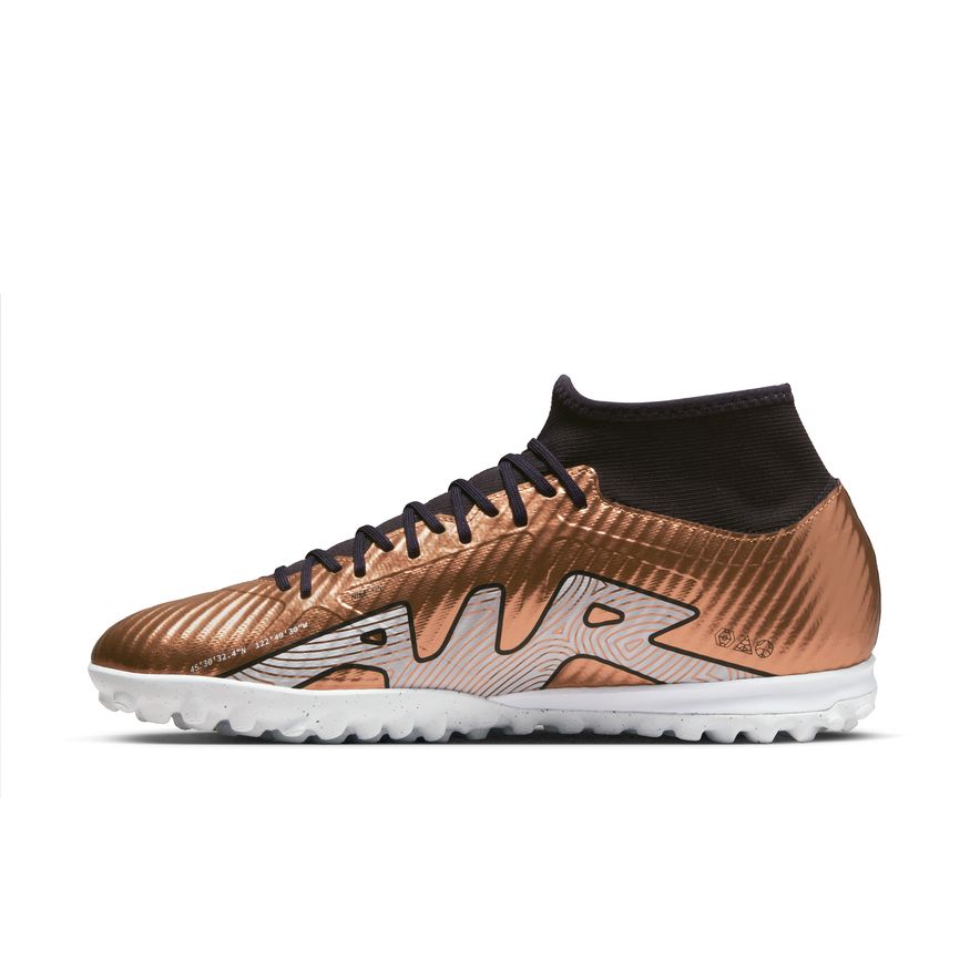 Nike Zoom Mercurial Superfly 9 Academy TF-METALLIC COPPER/METALLIC COPPER product image 2, provided for visual reference and