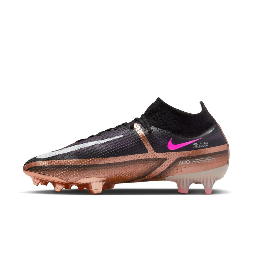 Nike Phantom GT2 Elite Dynamic Fit FG-METALLIC COPPER/WHITE-BLACK product image 2, provided for visual reference and product