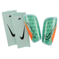 Nike Mercurial Lite Soccer Shin Guards-MINT FOAM/TOTAL ORANGE/BLACK product image 1, provided for visual reference and