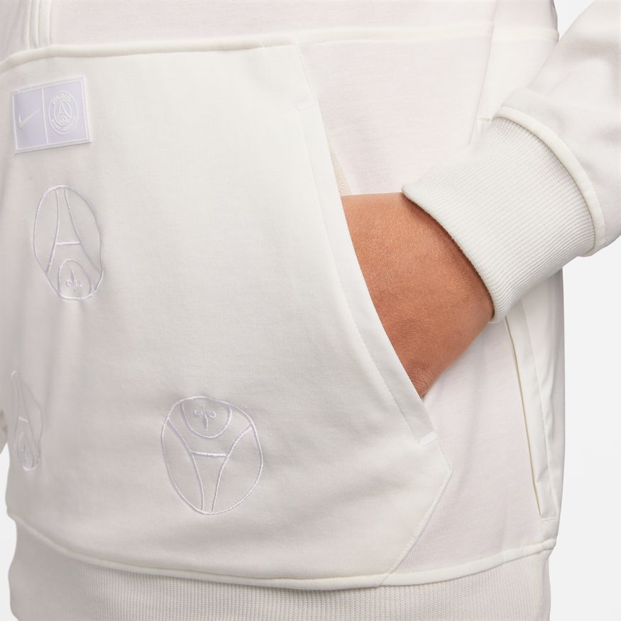 Nike Men Paris Saint-Germain Dri-FIT 1/2 Zip Soccer Hoodie product image 3, provided for visual reference and product detail