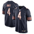 D'Andre Swift Chicago Bears Nike Navy Game Jersey product image 1, provided for visual reference and product detail review