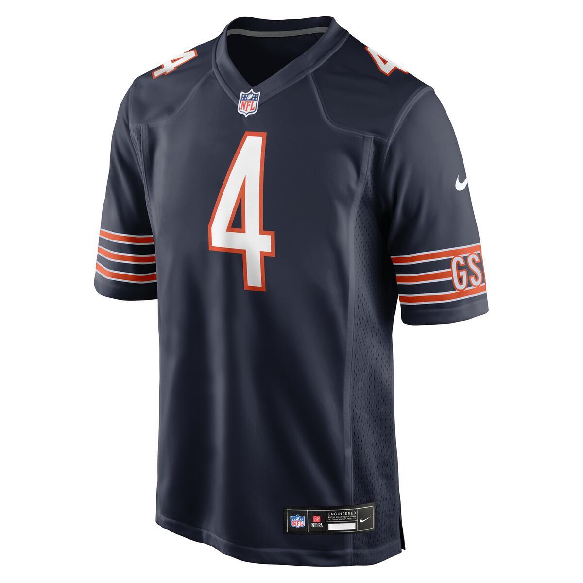 D'Andre Swift Chicago Bears Nike Navy Game Jersey product image 3, provided for visual reference and product detail review