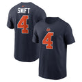 D'Andre Swift #4 Chicago Bears Nike Rivalry T-Shirt product image 1, provided for visual reference and product detail review