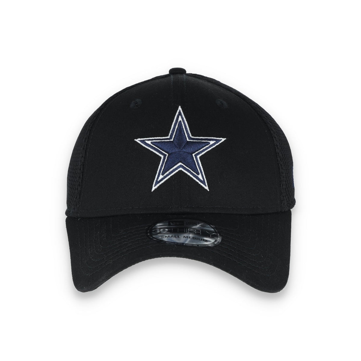 Dallas Cowboys New Era Mens Neo 39Thirty Hat-BLACK product image 2, provided for visual reference and product detail review