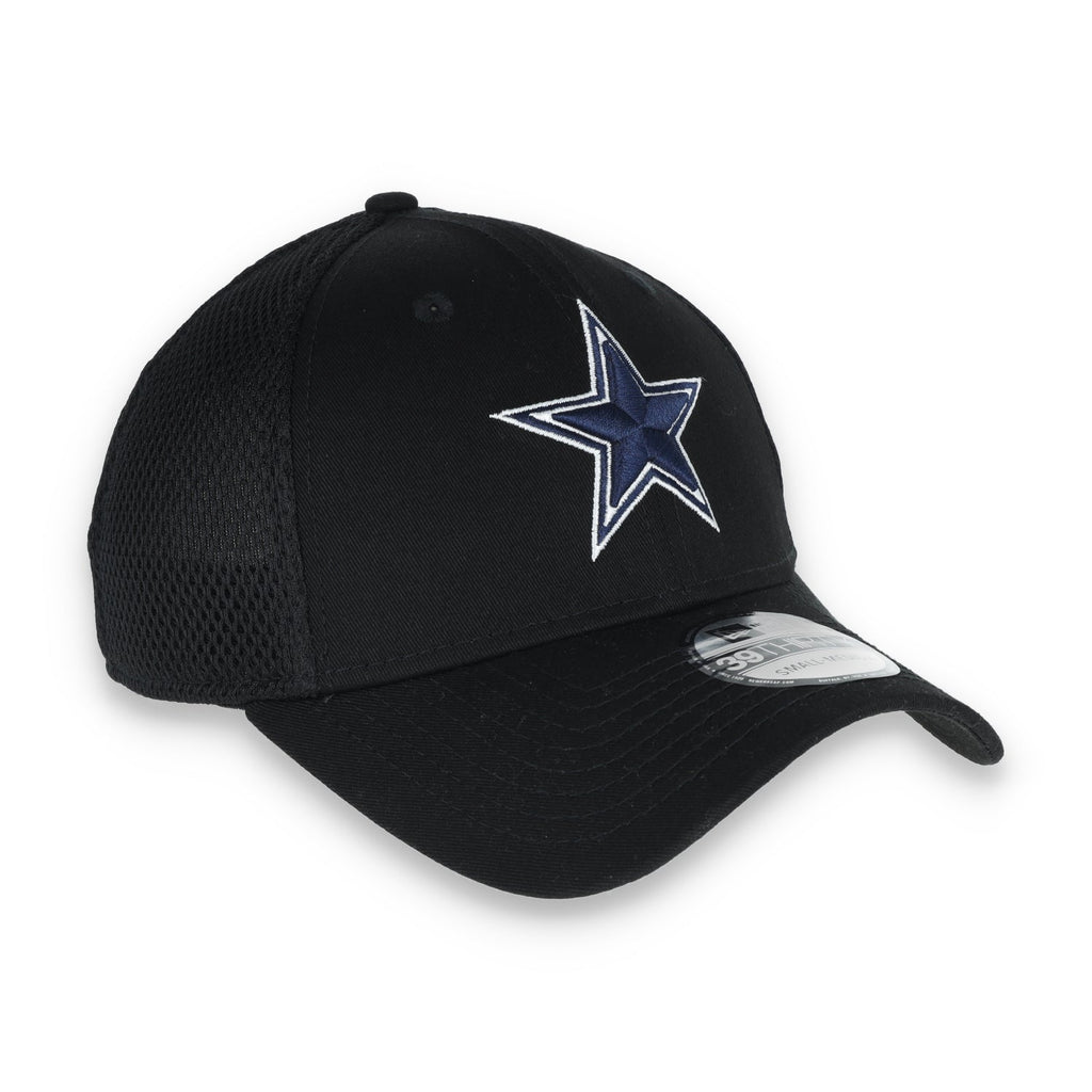 Dallas Cowboys New Era Mens Neo 39Thirty Hat-BLACK product image 3, provided for visual reference and product detail review
