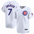 Dansby Swanson Chicago Cubs Nike Youth 150th Anniversary Homerun Pinstripe Jersey product image 1, provided for visual