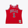 Derrick Rose Chicago Bulls Home Red Swingman Jersey product image 1, provided for visual reference and product detail review
