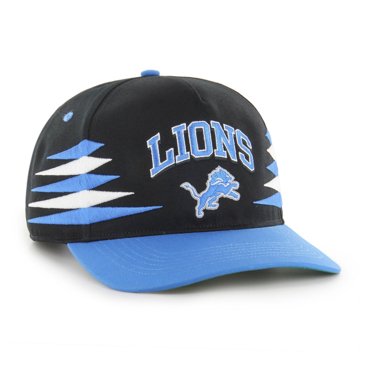 Detroit Lions '47 Black Diamond Cut Hitch Adjustable Hat product image 1, provided for visual reference and product detail