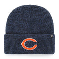 Chicago Bears '47 Navy Brain Freeze Cuffed Knit Hat product image 1, provided for visual reference and product detail review