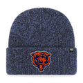 Chicago Bears '47 Navy Brain Freeze Cuffed Knit Hat product image 1, provided for visual reference and product detail review