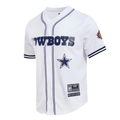 Pro Standard Dallas Cowboys Logo Mesh Button Up Shirt product image 1, provided for visual reference and product detail