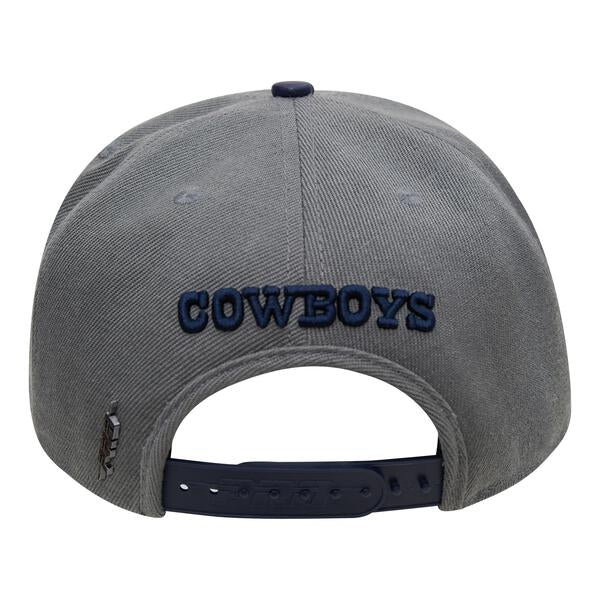 PRO STANDARD DALLAS COWBOYS STACKED LOGO Snapback HAT product image 3, provided for visual reference and product detail