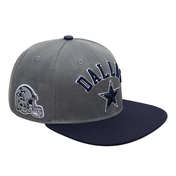 PRO STANDARD DALLAS COWBOYS STACKED LOGO Snapback HAT product image 2, provided for visual reference and product detail