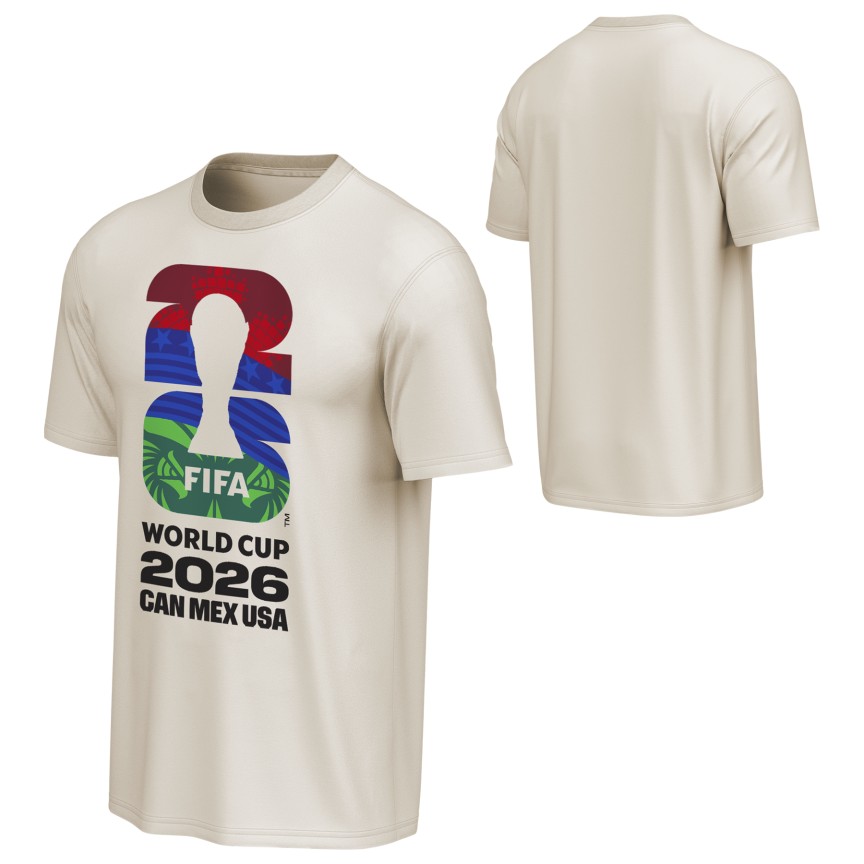 FIFA World Cup 2026 Adult Natural T-Shirt product image 2, provided for visual reference and product detail review