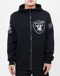 Pro Standard Las Vegas Raiders Classic Chenille Dk Fz Po Hoodie product image 1, provided for visual reference and product