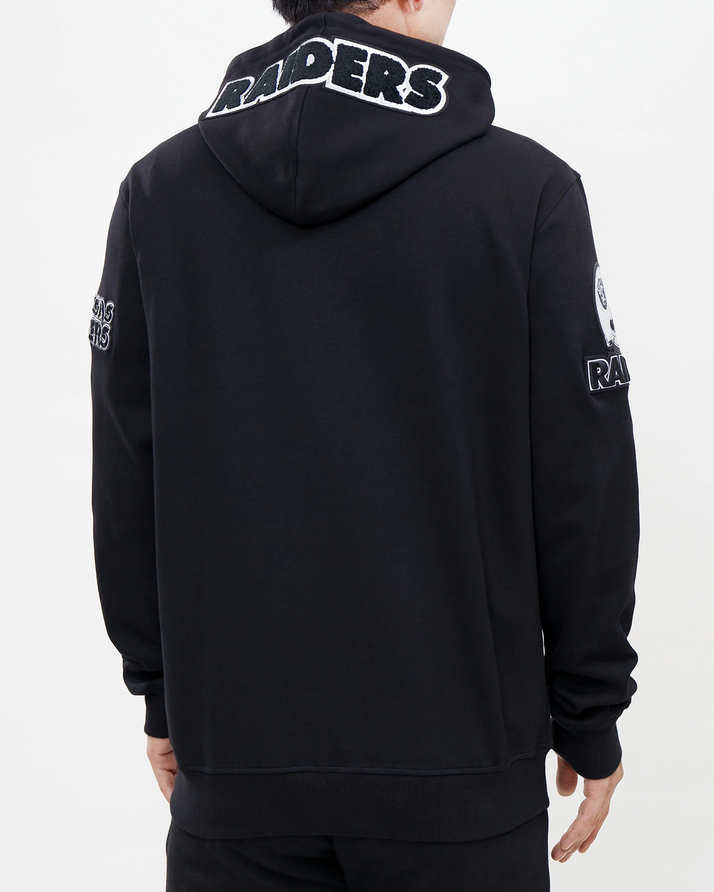 Pro Standard Las Vegas Raiders Classic Chenille Dk Fz Po Hoodie product image 2, provided for visual reference and product