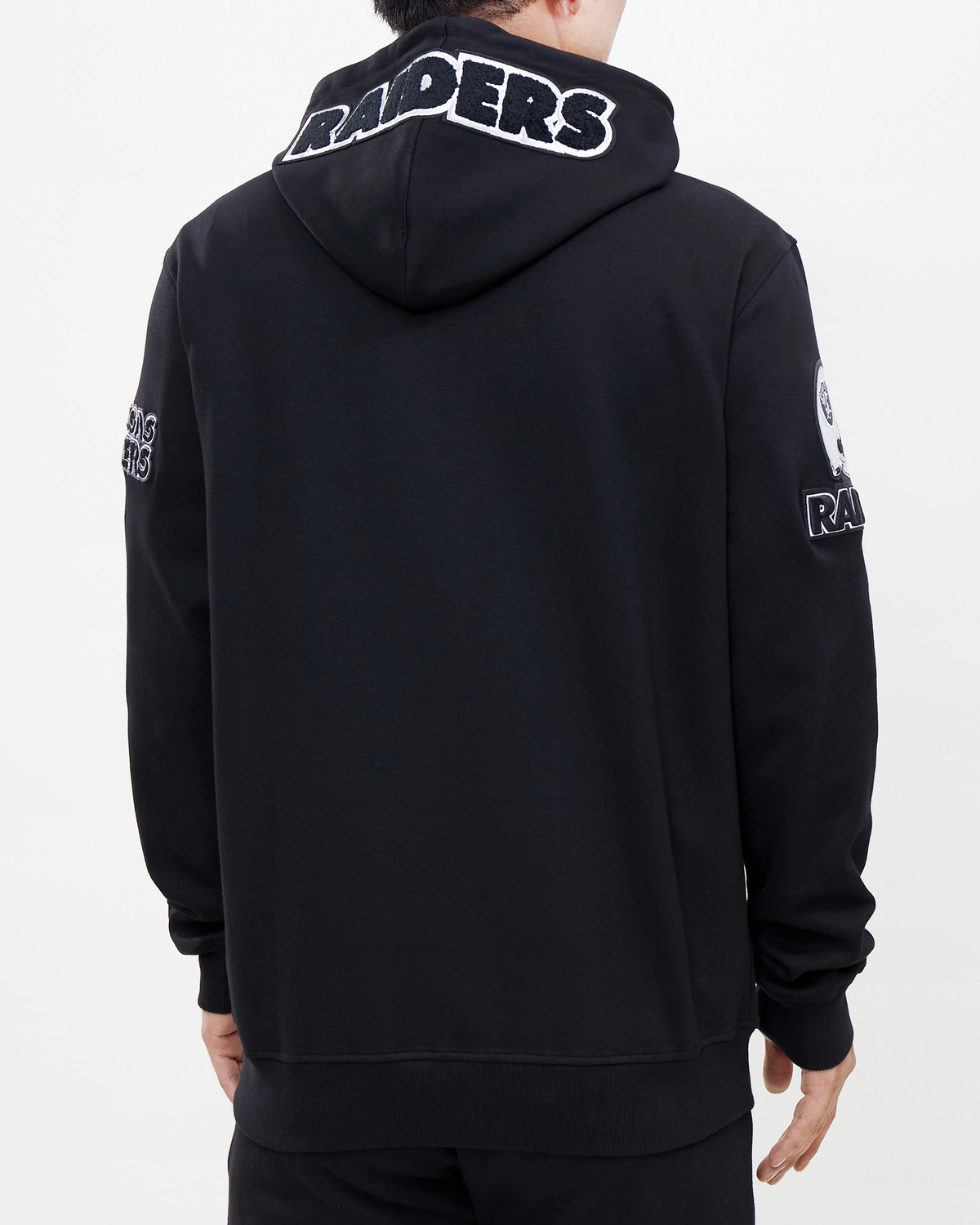 Pro Standard Las Vegas Raiders Classic Chenille Dk Fz Po Hoodie product image 2, provided for visual reference and product